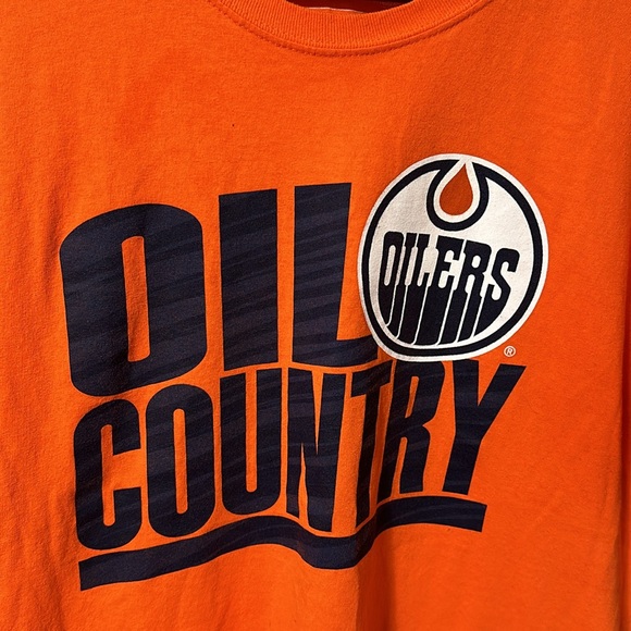 OTH Edmonton Oilers tshirt Men’s Sz Lg GUC - Picture 2 of 4